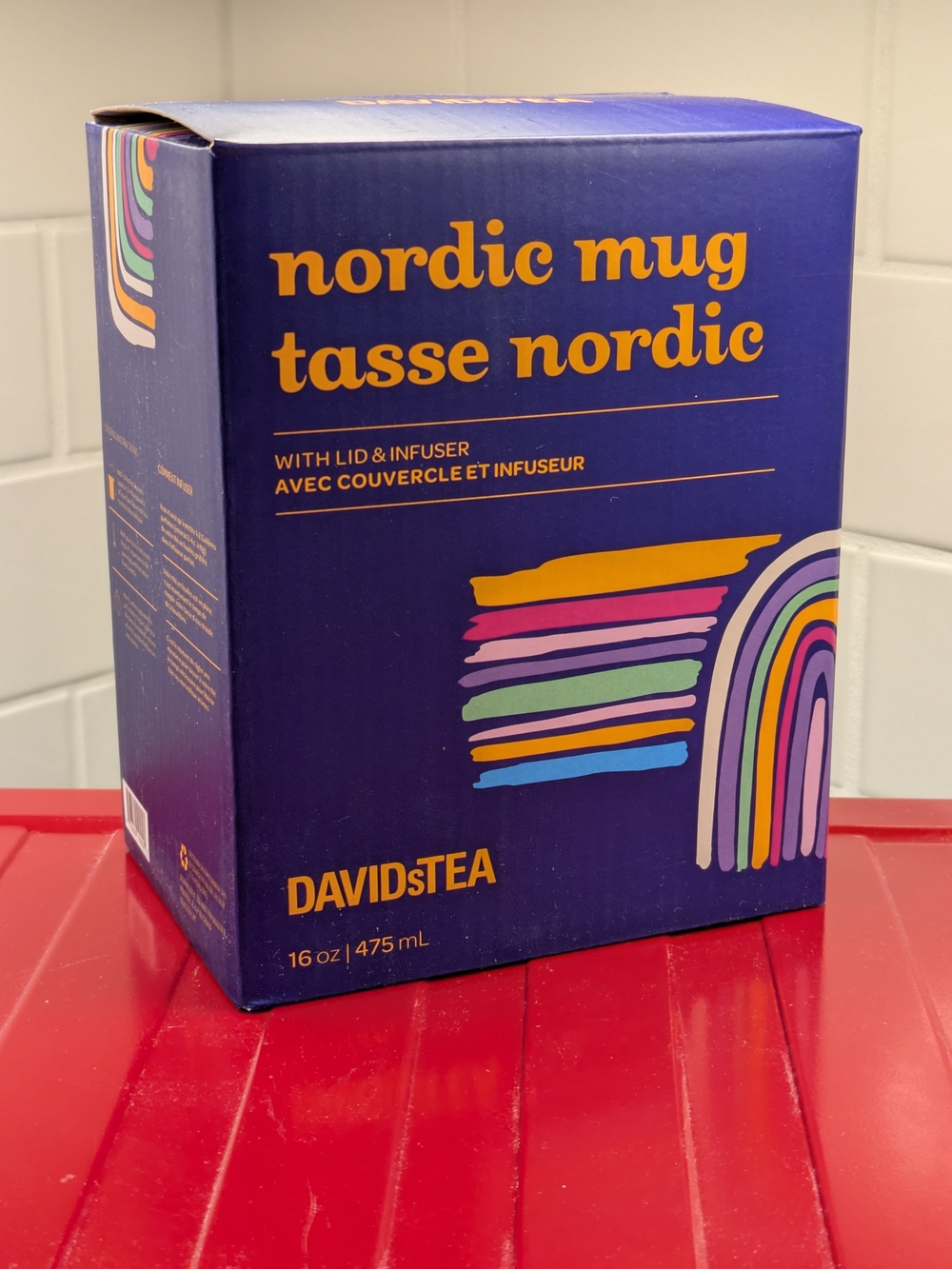 DAVIDsTEA Nordic Mug with Lid & Infuser — Purple